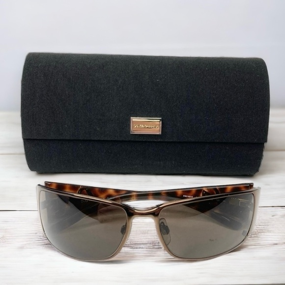 Dolce & Gabbana Tortoise Gloss & Silver DG6010 Non-RX Sunglasses & Travel Case
